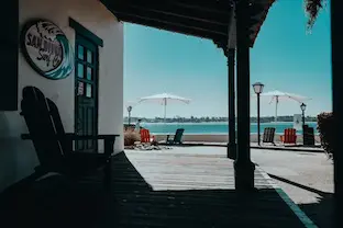 Coastal dunes at sunset