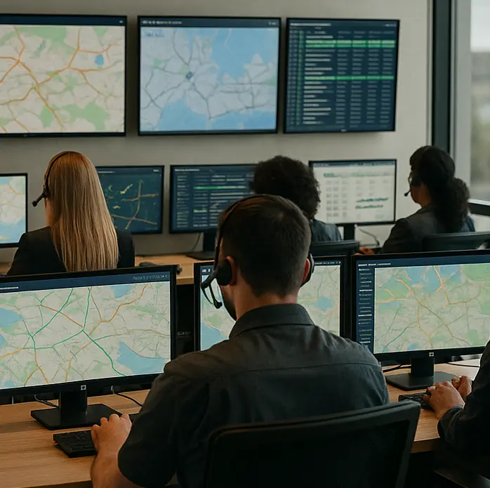 Dispatch operations monitoring trips and schedules